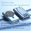 Yoobao LC4 10000mAh Built-in Dual Cable Multi-functional Portable Power SupplY