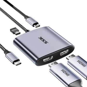 SSK TYPE C 4 IN ONE MULTI-FUNCTION ADAPTER SC302