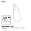 KO5Go5Ea1646376683-900x900 MOXOM MX-CB80 Classic Lines 0.3M 3A Data Cable White