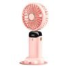 LED Rechargeable Mini Fan (Pink)